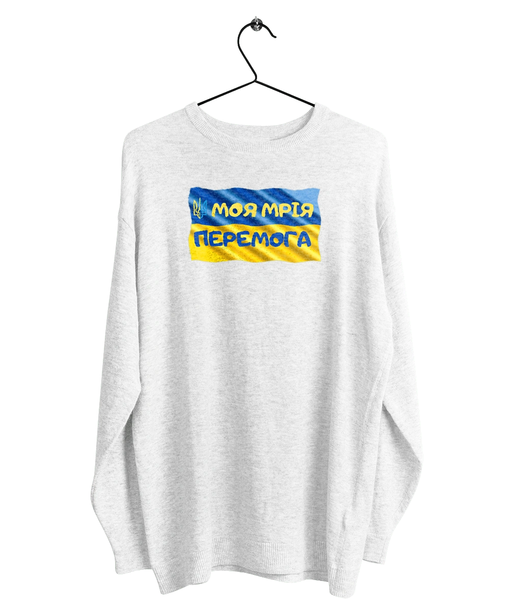 My dream is victory. the flag of Ukraine. Emblem of Ukraine