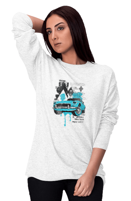 Світшот жіночий з принтом "Авто". Круті, купити, мужская, новинка, розпродаж, самые популярные, свитшот женский, свитшот мужской. 2070702