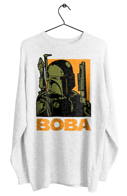 Світшот жіночий з принтом "Боба Фетт". Boba fett, боба фетт, зоряні війни, клон, мисливець за головами. 2070702