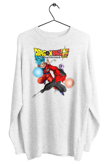 Women's sweatshirt with prints Dragon Ball Son Goku. Anime, dragon ball, goku, manga, son goku, tv series. 2070702