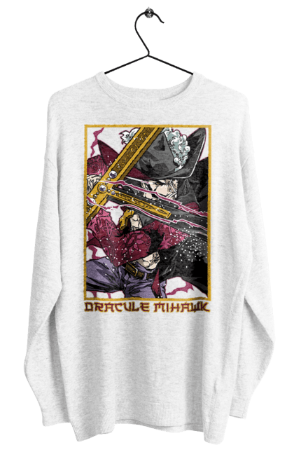 Women's sweatshirt with prints One Piece Dracule Mihawk. Anime, dracule mihawk, manga, mihawk, one piece, straw hat pirates. 2070702