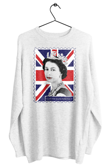 Світшот жіночий з принтом "Королева Єлизавета II". Britain, british, england, platinum jubilee, queen, queen elizabeth, queen elizabeth ii, rip queen elizabeth, королева єлизавета. 2070702