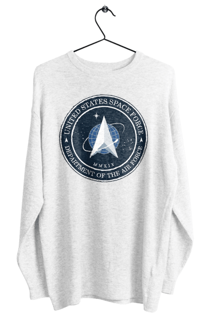 Women's sweatshirt with prints United States Space Force. Emblem, political, politics, space, space force, space travel, united states, ussf. 2070702