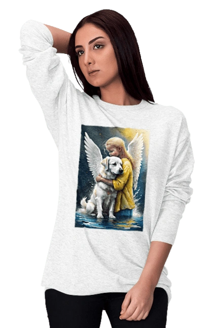 Дівчинка та собака ангел [память загиблим тваринам]