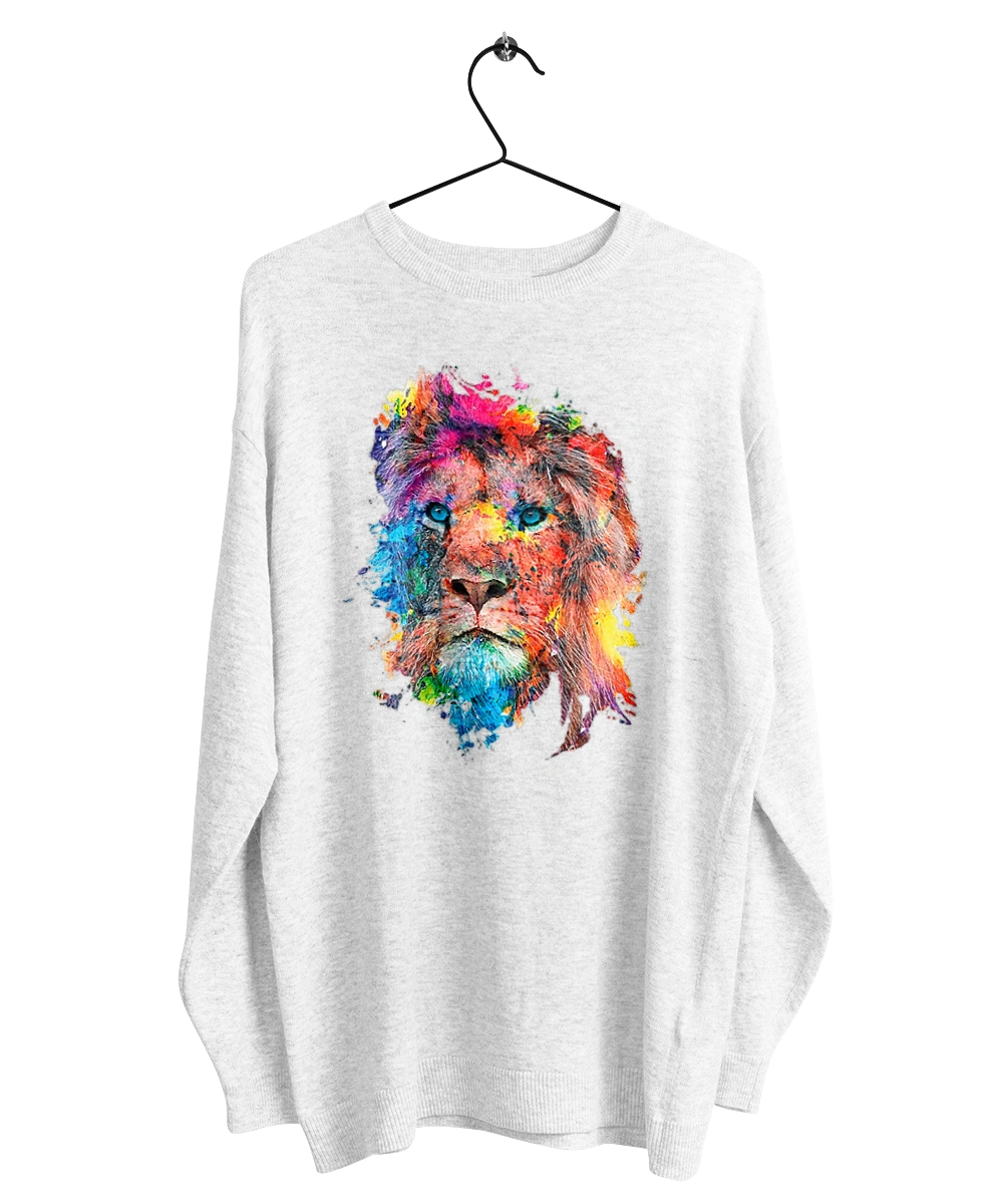 Лев із фарби