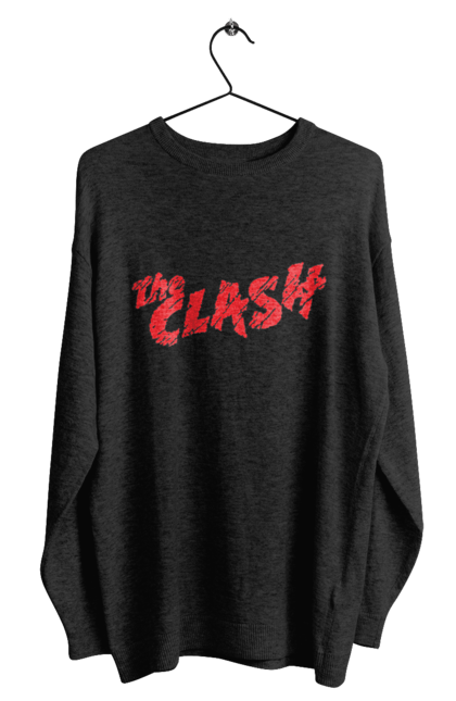 Men's sweatshirt with prints The Clash. Clash, dub, group, music, punk, punk rock, reggae, rock, rock`n`roll. 2070702