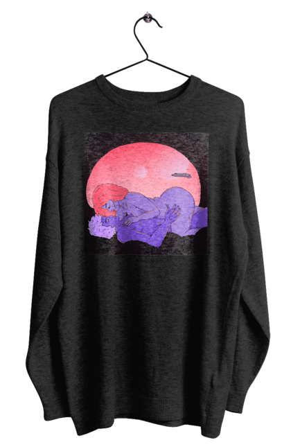 Світшот чоловічий з принтом "Інопланетяни Дівчина І Хлопець". Голі, дівчина, хлопець. 2070702