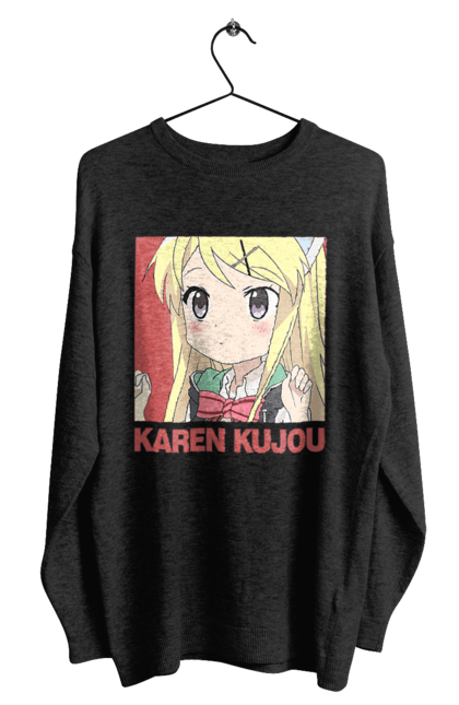 Світшот чоловічий з принтом "Золота мозаїка Карен Куджо". Anime, karen kujo, kiniro mosaic, kinmoza, manga, аніме, золота мозаїка, карен, карен куджо, манга. 2070702