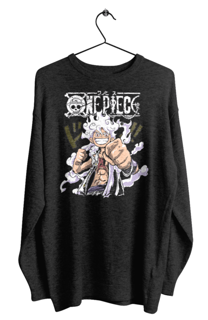 Men's sweatshirt with prints One Piece Luffy. Anime, luffy, manga, monkey de luffy, one piece, pirates. 2070702