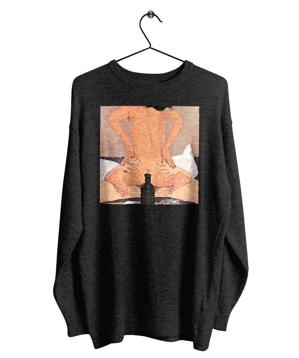 Naked Girl, Bottle And Cigarettes