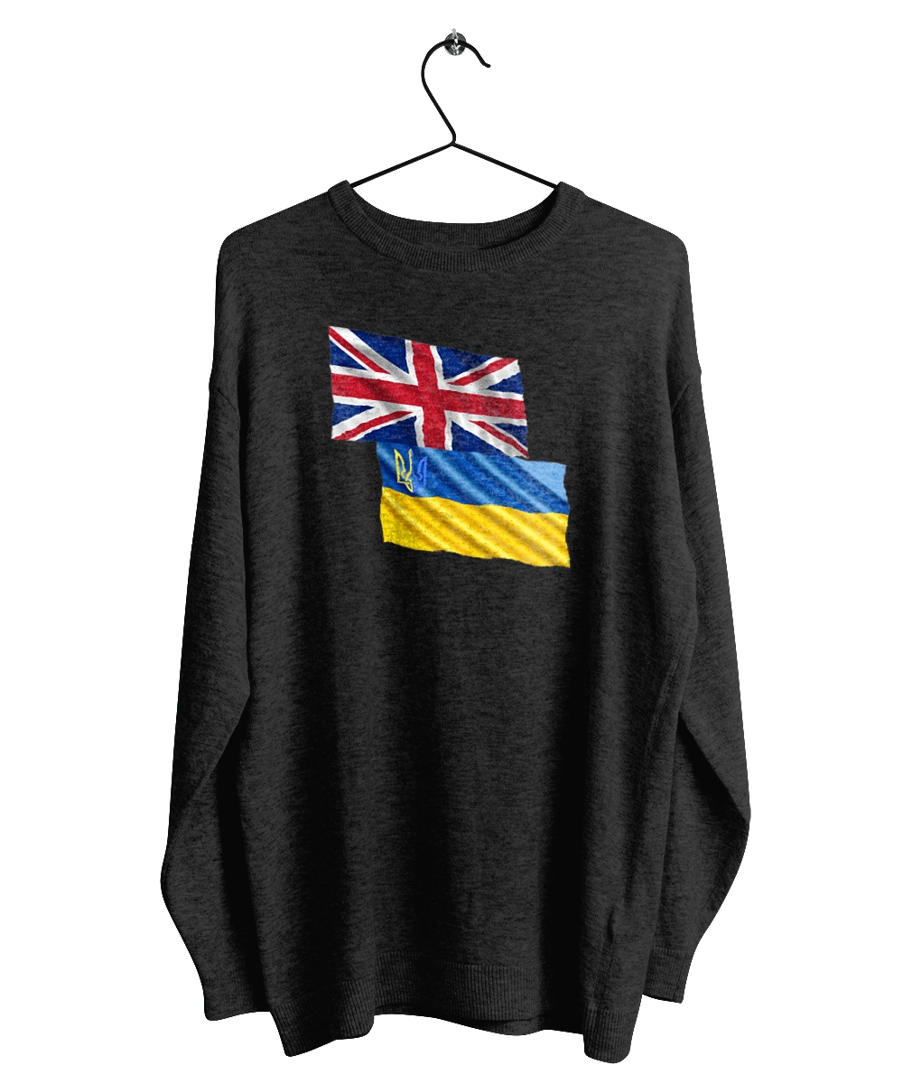 Flag United Kingdom, Flag Ukraine, Support Ukraine