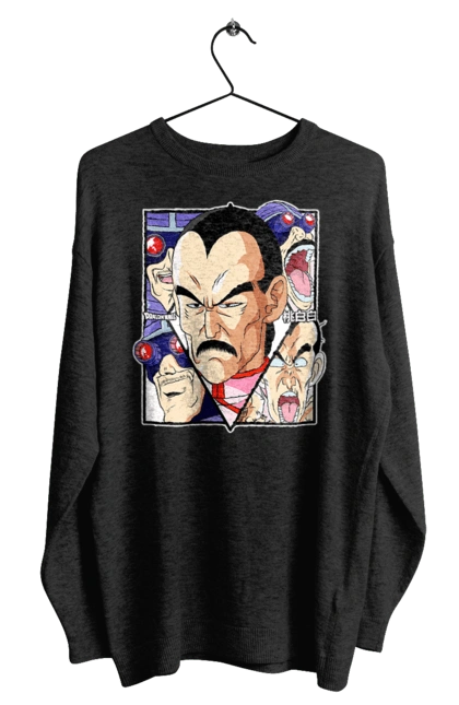 Men`s sweatshirt with prints Dragon Ball Tao Pai Pai. Anime, dragon ball, goku, manga, mercenary tao, tao pai pai, tv series, vegeta. 2070702