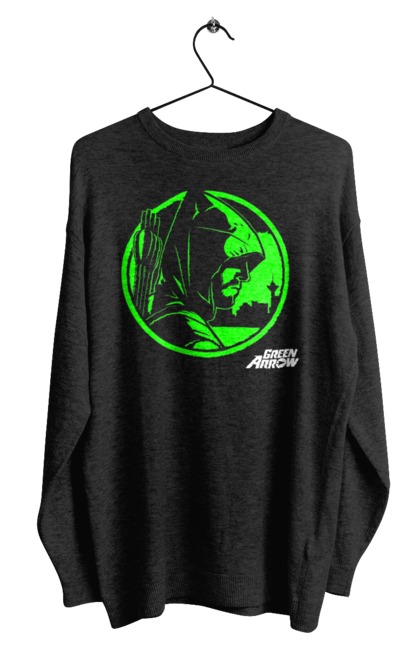 Men's sweatshirt with prints Green Arrow. Comics, dc comics, green arrow, oliver jonas, ollie. 2070702