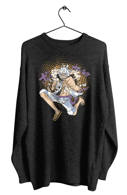 Men's sweatshirt with prints One Piece Luffy. Anime, luffy, manga, monkey de luffy, one piece, pirates. 2070702