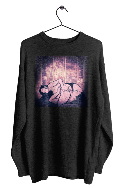 Світшот чоловічий з принтом "Дорослі Ігри На Тлі Міста". Гола, кохання, лизати, трусики. 2070702