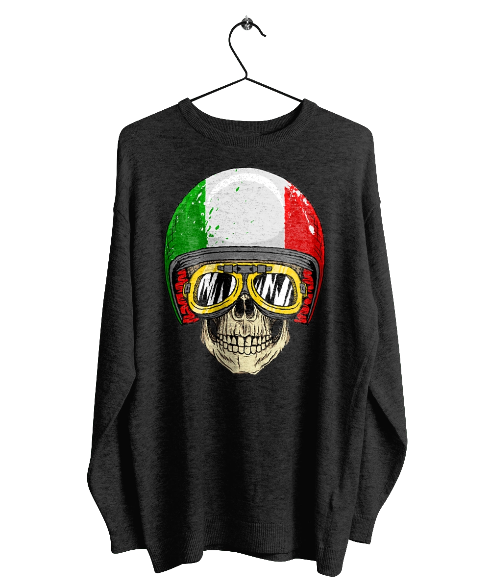 Череп в мотошоломі