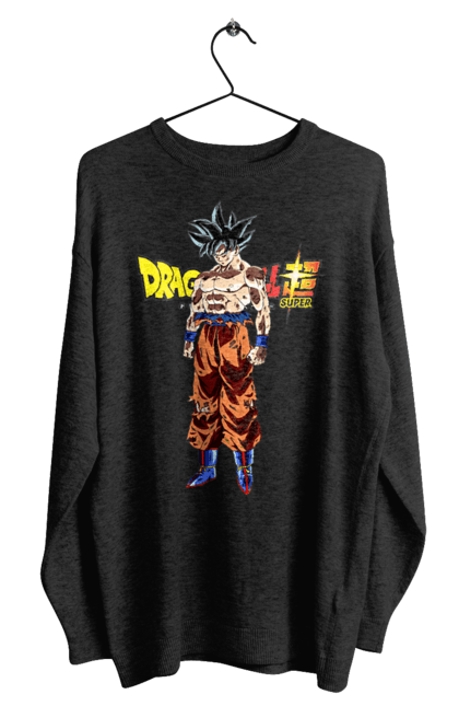 Men's sweatshirt with prints Dragon Ball Son Goku. Anime, dragon ball, goku, manga, son goku, tv series. 2070702