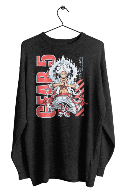 Men's sweatshirt with prints One Piece Luffy. Anime, luffy, manga, monkey de luffy, one piece, pirates. 2070702