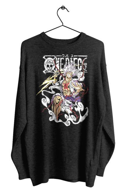 Men's sweatshirt with prints One Piece Luffy. Anime, luffy, manga, monkey de luffy, one piece, pirates. 2070702