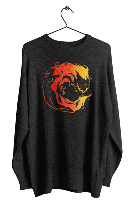 Men`s sweatshirt with prints Girl wave. Girl, sea, wave. 2070702