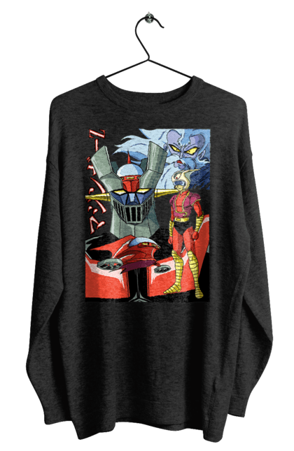 Men's sweatshirt with prints Mazinger Z Grendizer. Anime, goldorak, goldrake, grendizer, manga, mazinger z, mecha, robots. 2070702