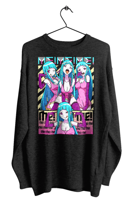 Men's sweatshirt with prints Me! Me! Me!. Anime, clip, daoko, teddyloid, young woman. 2070702