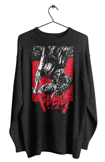 Men's sweatshirt with prints Berserk. Anime, berserk, griffith, guts, kentaro miura, manga. 2070702