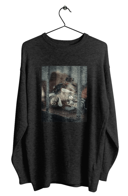 Світшот чоловічий з принтом "Мото". Байк, дорога, мото, сила, швидкість. 2070702