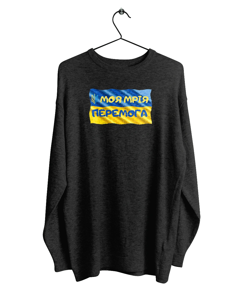 My dream is victory. the flag of Ukraine. Emblem of Ukraine