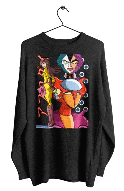 Свитшот мужской с принтом Mazinger Z Афродита. Aphrodite, mazinger z, mecha, аниме, афродита, манга, меха, роботы. 2070702