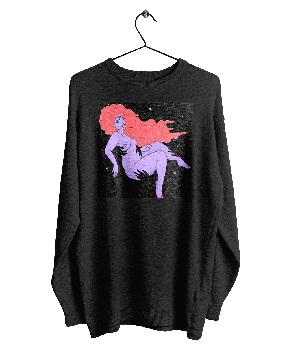 Фіолетова Дівчина В Чорній Дирі