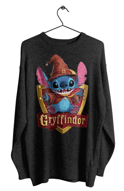 Світшот чоловічий з принтом "Стіч Ґрифіндор". Gryffindor, harry potter, hogwarts, stich, гаррі поттер, грифіндор, стіч, факультет, франшиза, хогвартс. 2070702