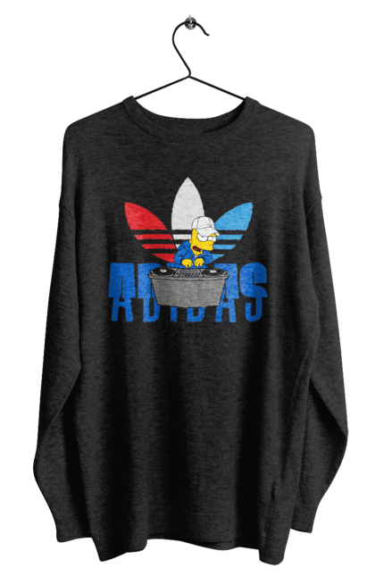 Світшот чоловічий з принтом "Adidas Барт". Adidas, bart, адідас, барт, мультфільм, серіал, сімпсон. 2070702