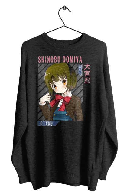 Men's sweatshirt with prints Kiniro Mosaic Shinobu Omiya. Anime, gold mosaic, kiniro mosaic, kinmoza, manga, shinobu, shinobu omiya. 2070702