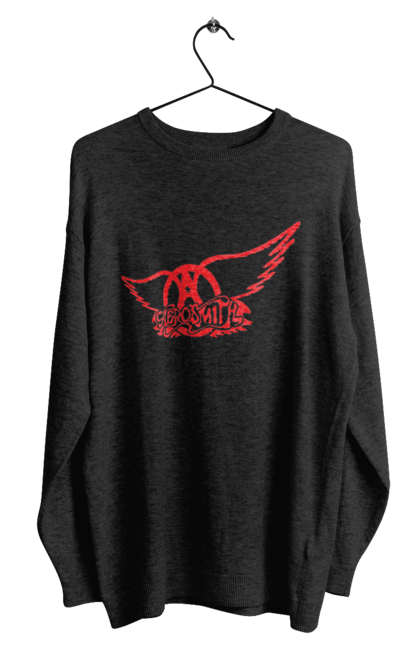 Men's sweatshirt with prints Aerosmith. Aerosmith, blues rock, glam rock, group, hard rock, music, rock, rock`n`roll. 2070702