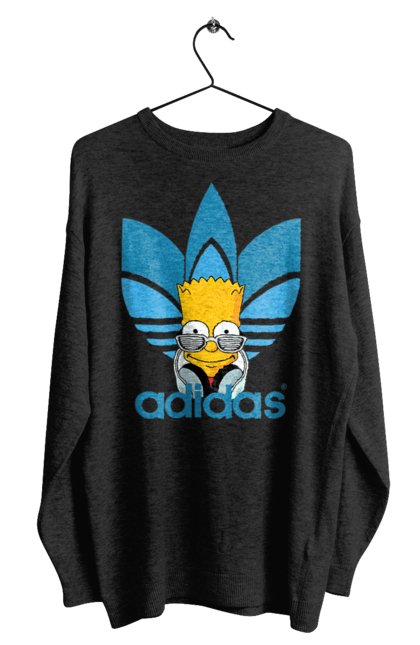 Men's sweatshirt with prints Adidas Bart. Adidas, bart, cartoon, simpson. 2070702