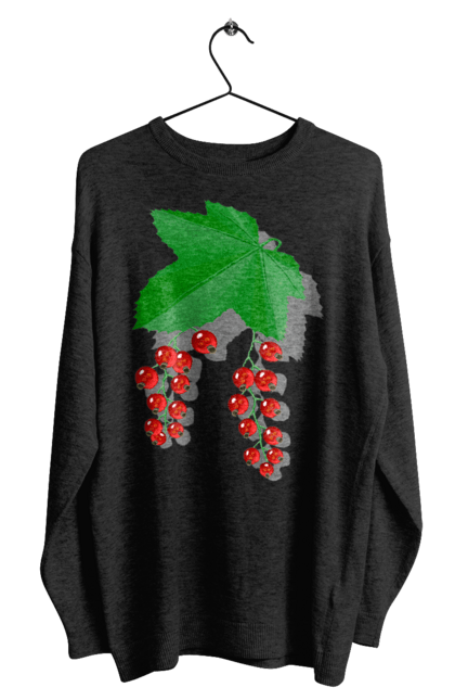 Світшот чоловічий з принтом "Порічки Червоні". Делікатес, зріла, їжа, листя, літо, порічки, порічки червоні, смачно, смородина, стигла, урожай, червона, червона смородина, ягідка, ягода, ягоди. 2070702