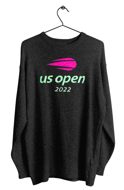 Світшот чоловічий з принтом "Тенісний турнір US Open 2022". Великий теніс, відкритий чемпіонат, гравці, м`яч, нью йорк, призовий фонд, ракетка, спонсор, хард, чемпіонат америки. futbolka.stylus.ua