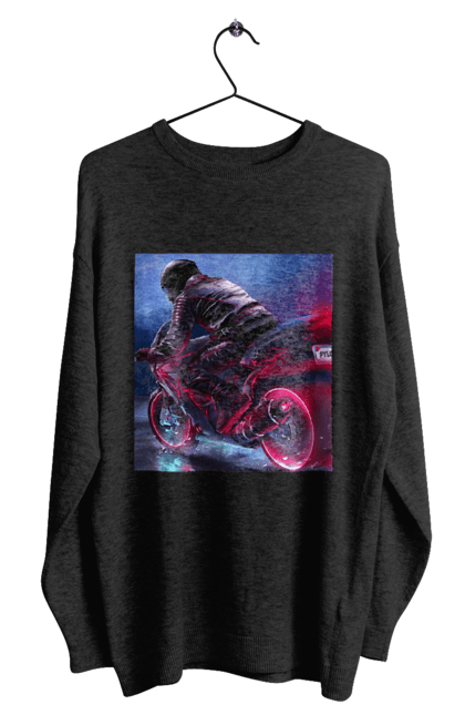 Світшот чоловічий з принтом "Мотоцикл". Motolove, мотолов, мотоцикл, опві, україна. 2070702