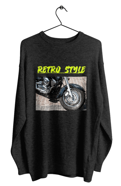 Світшот чоловічий з принтом "Мото2". Байк, дорога, мотоцикл, ретро, стиль, швидкість. 2070702