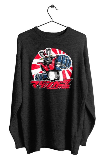 Men's sweatshirt with prints Mazinger Z Grendizer. Anime, goldorak, goldrake, grendizer, manga, mazinger z, mecha, robots. 2070702