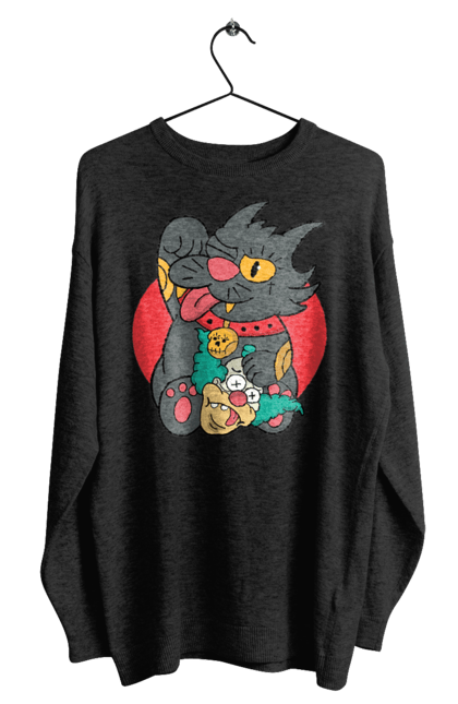 Men`s sweatshirt with prints The Simpsons Krusty the Clown. Clown, krusty, krusty the clown, simpsons. 2070702