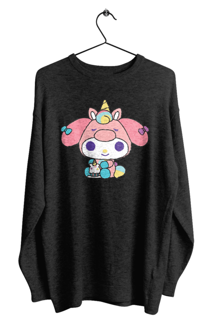 Men's sweatshirt with prints My Melody. Hello kitty, my melody, sanrio. 2070702