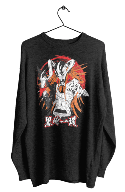 Men's sweatshirt with prints Bleach Ichigo Kurosaki. Anime, bleach, ichigo, ichigo kurosaki, manga. 2070702