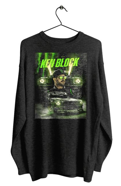 Світшот чоловічий з принтом "Кен Блок". Ken block, гонщик, кен блок, машины. 2070702