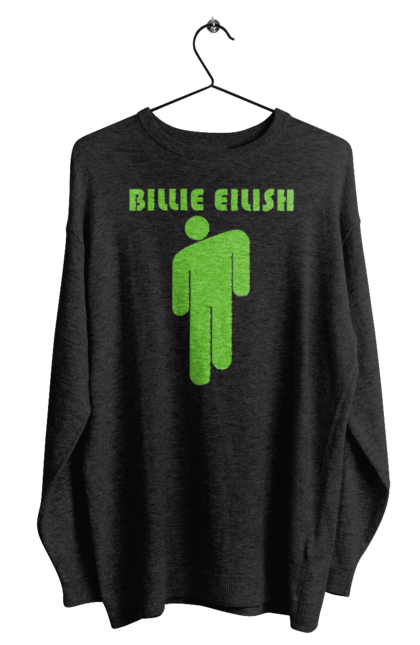 Світшот чоловічий з принтом "Billie Eilish". Активістка, біллі айліш, мизукант, права, співачка, тварини. 2070702