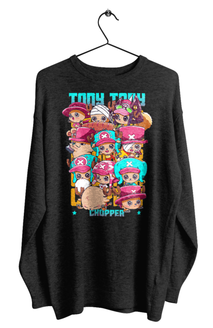 Men's sweatshirt with prints One Piece Tony Tony Chopper. Adventures, anime, fantasy, light novel, manga, one piece, tony tony chopper, tv series. 2070702