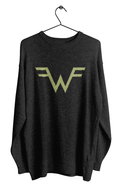 Men's sweatshirt with prints Weezer. Alternative rock, group, indie rock, music, pop rock, power pop, rock, weezer. 2070702