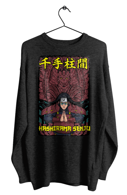 Men's sweatshirt with prints Naruto Hashirama. Anime, character, hashirama, hashirama senju, hokage, manga, naruto, ninja, tv series. 2070702