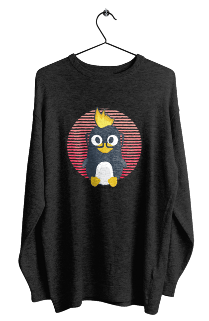 Світшот чоловічий з принтом "Лінукс". Айті, айтішнік, девелопер, іт, программіст, розробник. 2070702